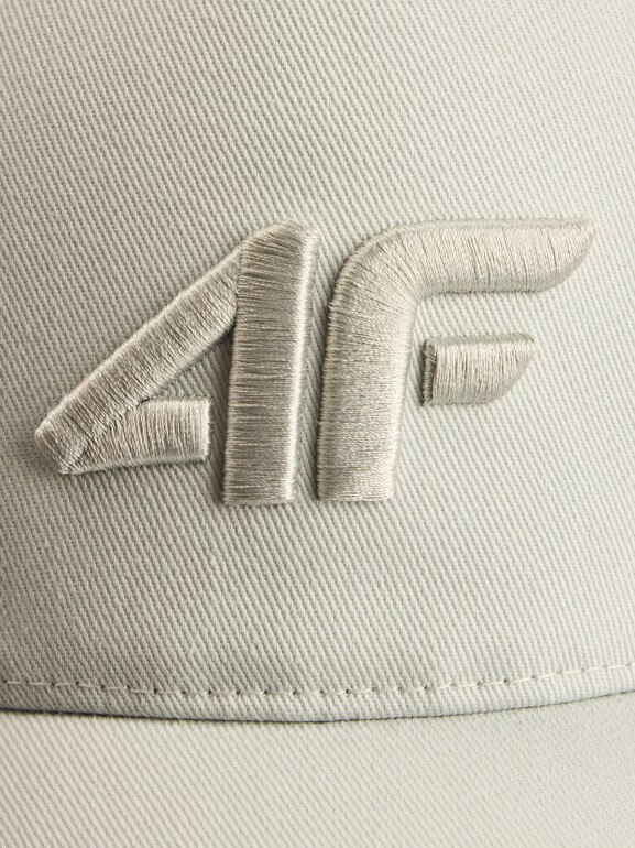 Męska czapka z daszkiem 4F 4FRSS26ACABM0705 - beżowa