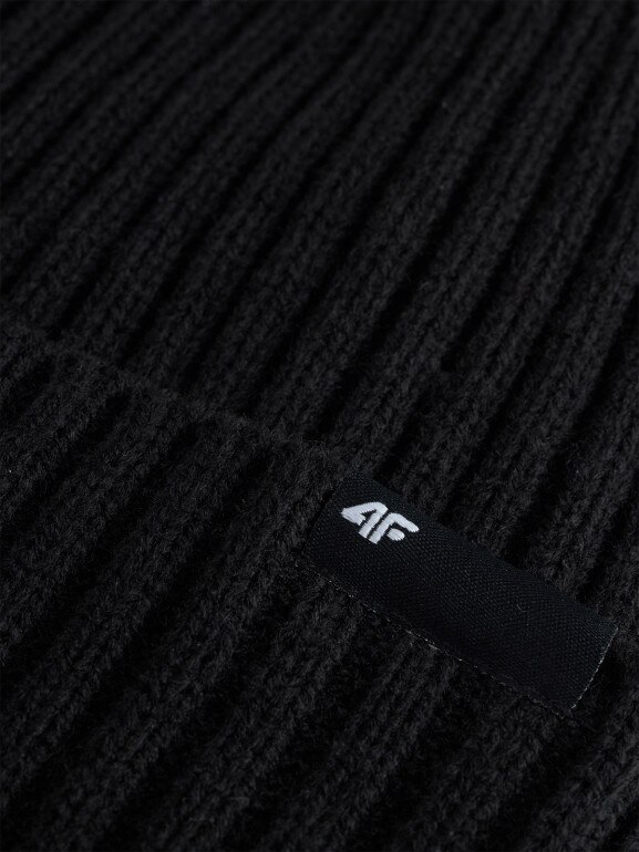 Męska czapka zimowa 4F 4FWAW25ACAPM673 - czarna