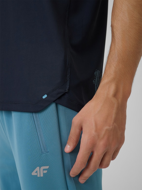 Męska koszulka treningowa 4F 4FRSS26TFTSM2288 - niebieska