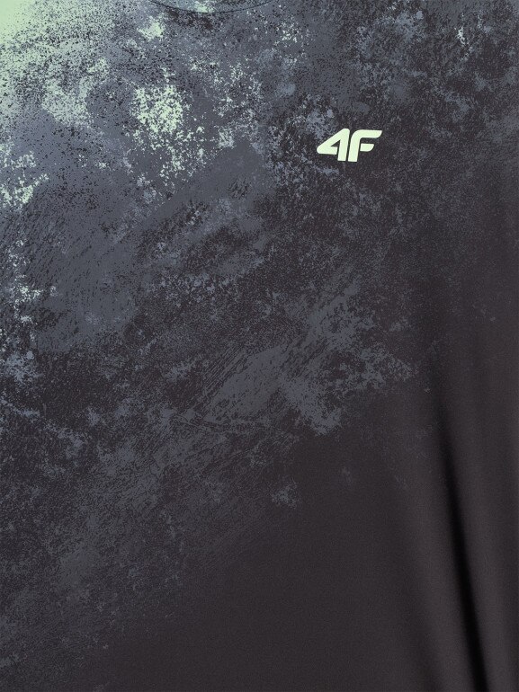 Męska koszulka treningowa 4F 4FRSS26TFTSM2288 - zielona