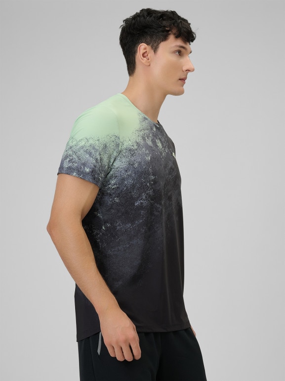 Męska koszulka treningowa 4F 4FRSS26TFTSM2288 - zielona