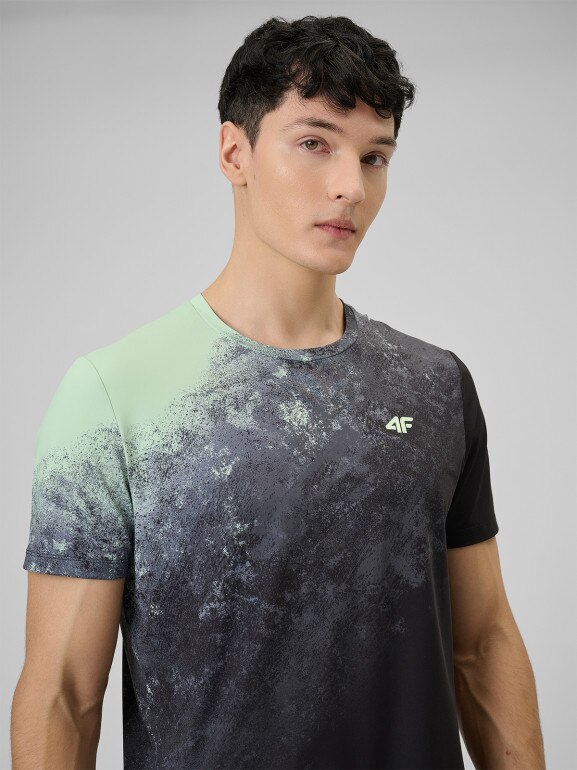 Męska koszulka treningowa 4F 4FRSS26TFTSM2288 - zielona