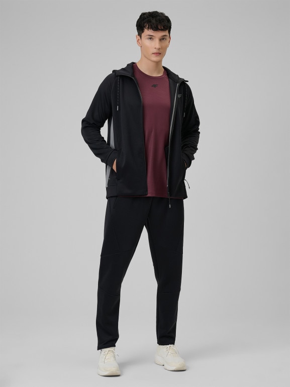 Męska koszulka treningowa 4F 4FRSS26TFTSM2289 - burgundowa