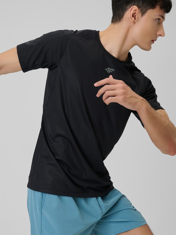 Męska koszulka treningowa 4F 4FRSS26TFTSM2289 - czarna