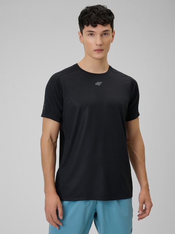 Męska koszulka treningowa 4F 4FRSS26TFTSM2289 - czarna