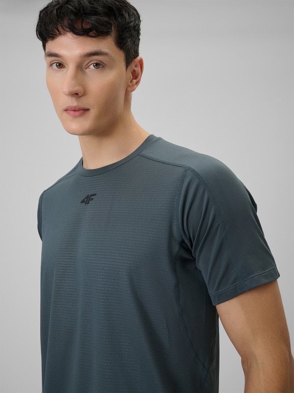 Męska koszulka treningowa 4F 4FRSS26TFTSM2289 - szara