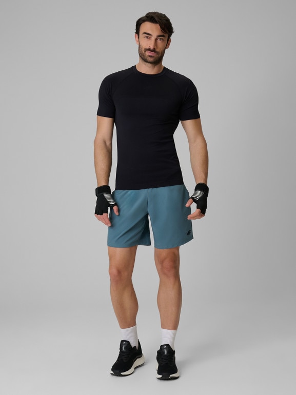 Męska koszulka treningowa 4F 4FRSS26TFTSM2293 - czarna