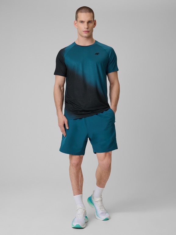 Męska koszulka treningowa 4F 4FRSS26TFTSM2341 - granatowa