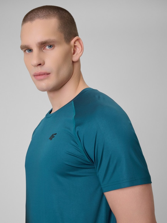 Męska koszulka treningowa 4F 4FRSS26TFTSM2341 - granatowa