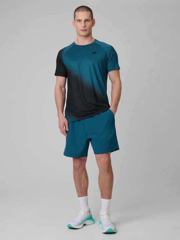 Męska koszulka treningowa 4F 4FRSS26TFTSM2341 - granatowa