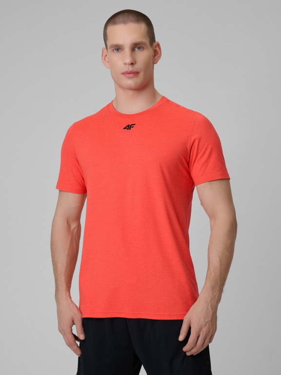 Męska koszulka treningowa 4F 4FRSS26TFTSM2343 - czerwona