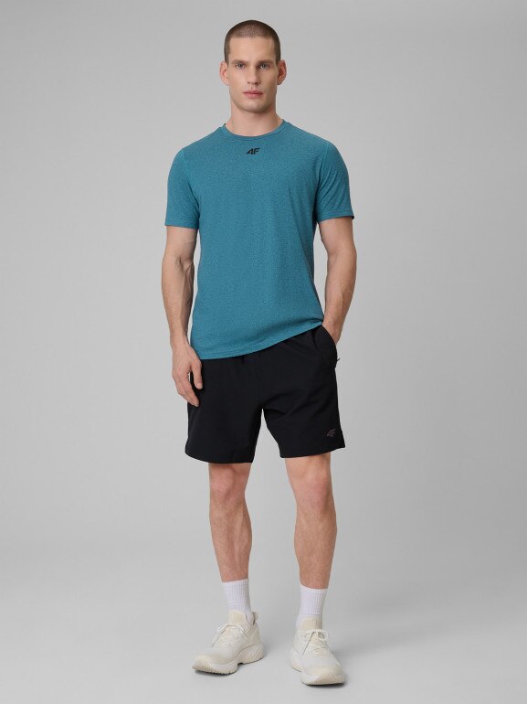 Męska koszulka treningowa 4F 4FRSS26TFTSM2343 - niebieska