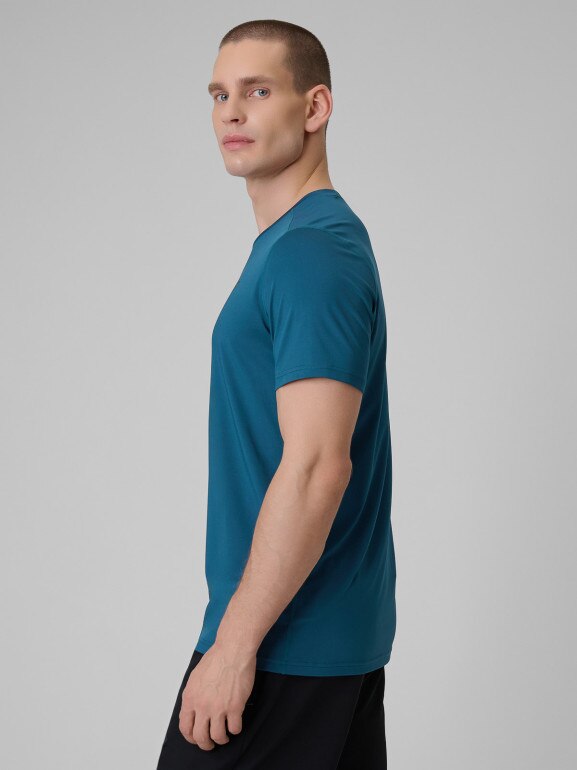 Męska koszulka treningowa 4F 4FRSS26TFTSM2344 - niebieska