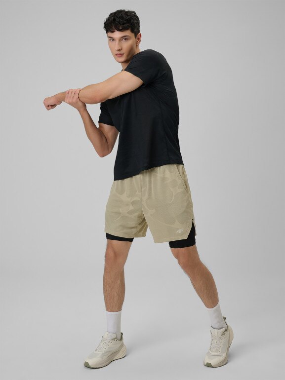 Męska koszulka treningowa 4F 4FWSS26TFTSM1777 - czarna