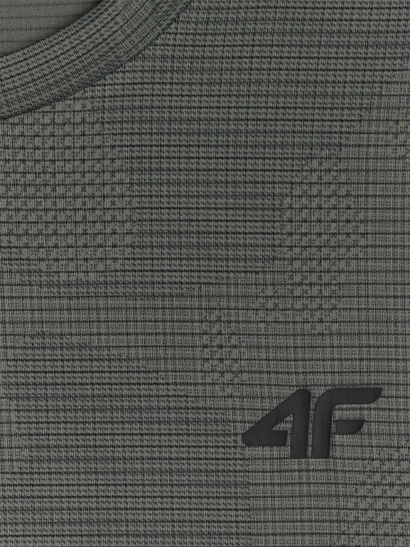 Męska koszulka treningowa 4F 4FWSS26TFTSM1778 - oliwkowa