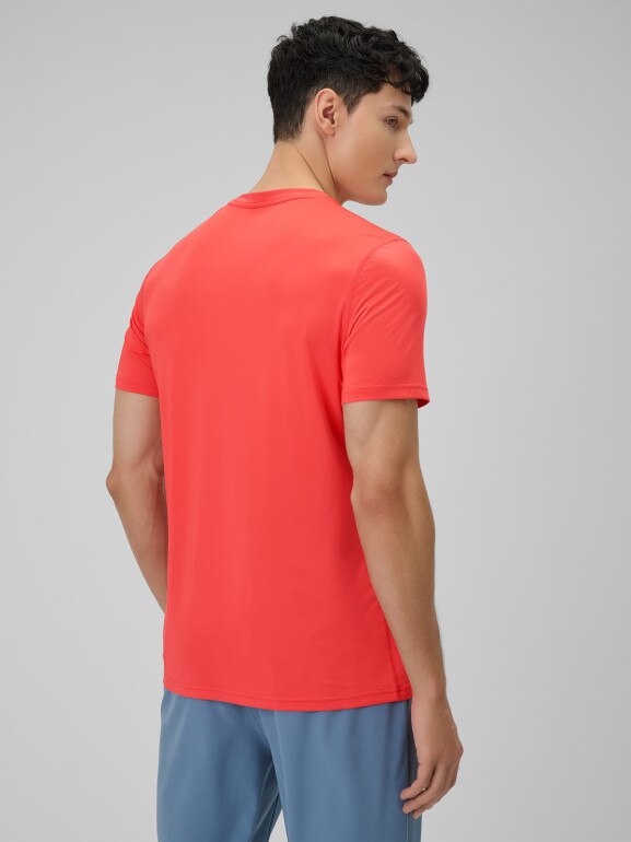 Męska koszulka treningowa 4F 4FWSS26TFTSM1785 - czerwona