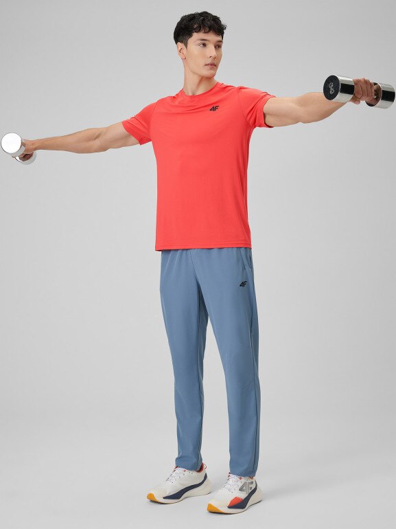 Męska koszulka treningowa 4F 4FWSS26TFTSM1785 - czerwona