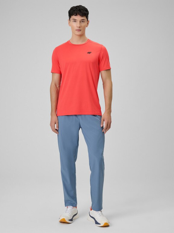 Męska koszulka treningowa 4F 4FWSS26TFTSM1785 - czerwona