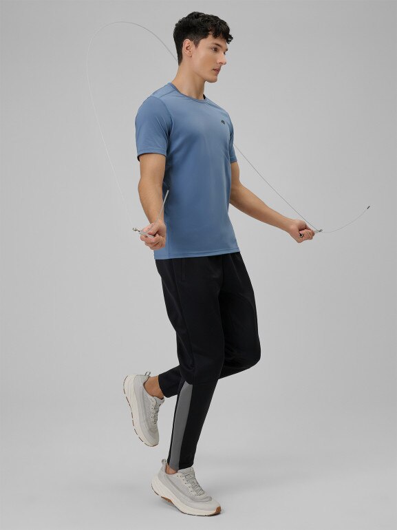 Męska koszulka treningowa 4F 4FWSS26TFTSM1785 - niebieska