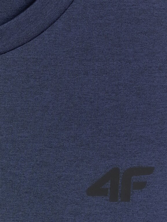 Męska koszulka treningowa 4F 4FWSS26TFTSM2140 - granatowa