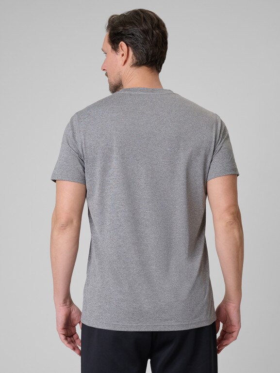 Męska koszulka treningowa 4F 4FWSS26TFTSM2140 - szara