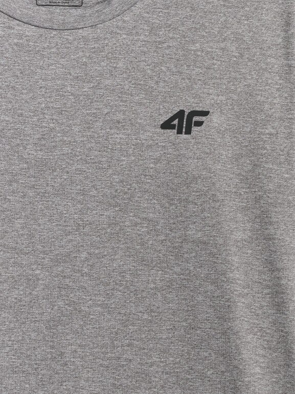 Męska koszulka treningowa 4F 4FWSS26TFTSM2140 - szara