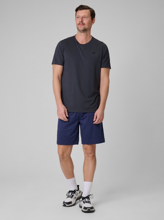 Męska koszulka treningowa 4F 4FWSS26TFTSM2140 - szara