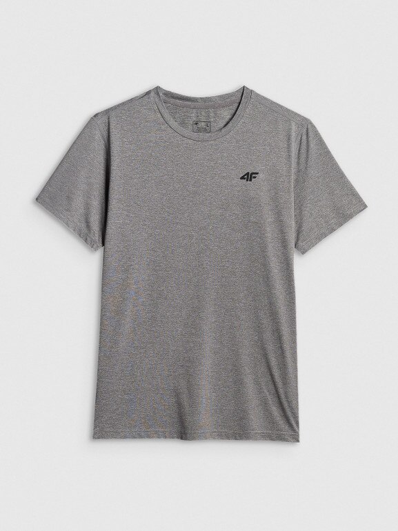 Męska koszulka treningowa 4F 4FWSS26TFTSM2140 - szara