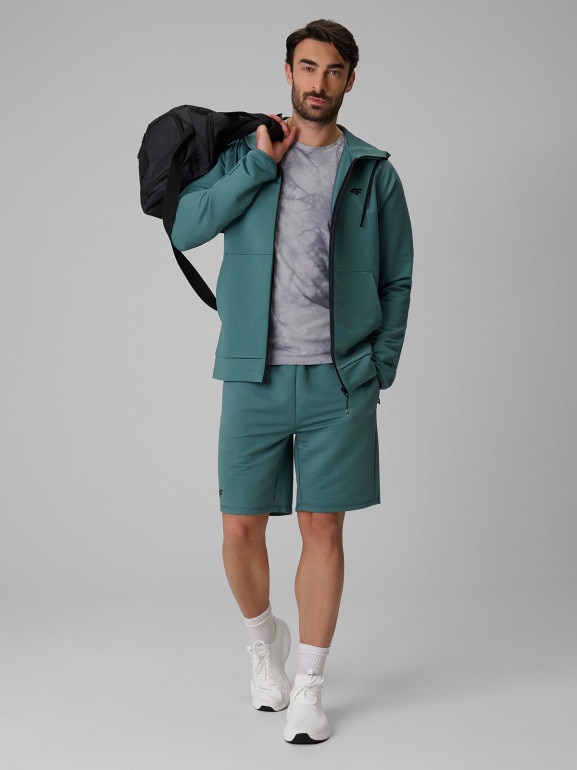 Męska koszulka treningowa z nadrukiem 4F 4FRSS26TFTSM2292 - szara