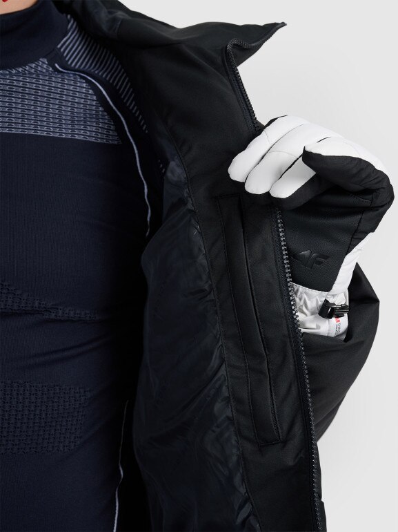 Męska kurtka narciarska 4F 4FWAW25TTJAM0788 - czarna