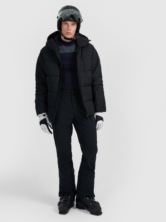 Męska kurtka narciarska 4F 4FWAW25TTJAM0788 - czarna