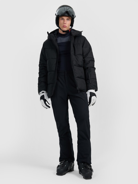Męska kurtka narciarska 4F 4FWAW25TTJAM0788 - czarna