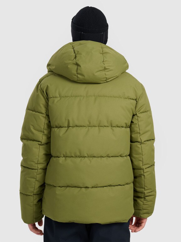 Męska kurtka narciarska 4F 4FWAW25TTJAM0788 - oliwkowa