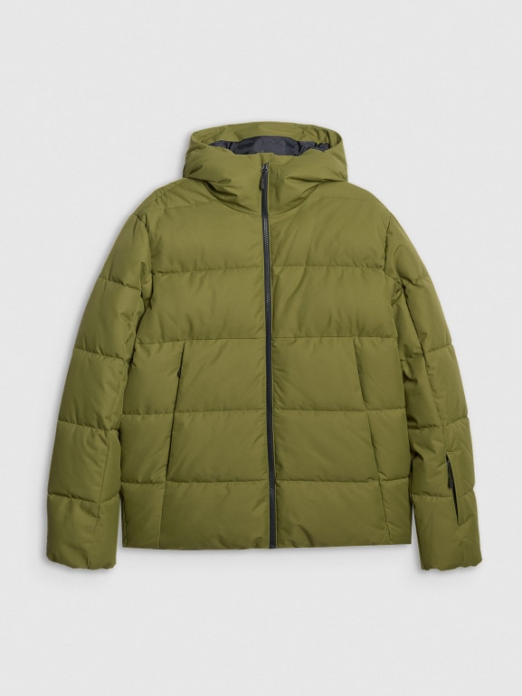 Męska kurtka narciarska 4F 4FWAW25TTJAM0788 - oliwkowa