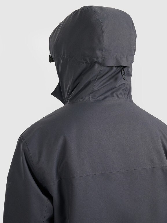 Męska kurtka narciarska 4F 4FWAW25TTJAM0951 - szara