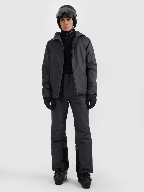 Męska kurtka narciarska 4F 4FWAW25TTJAM0951 - szara