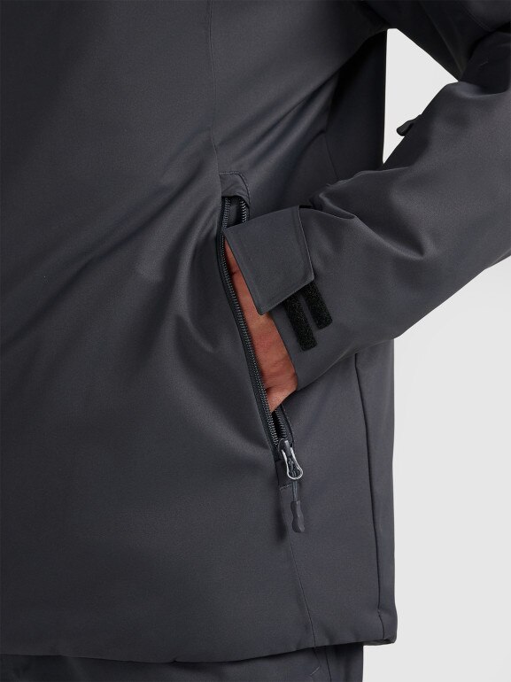 Męska kurtka narciarska 4F 4FWAW25TTJAM0951 - szara