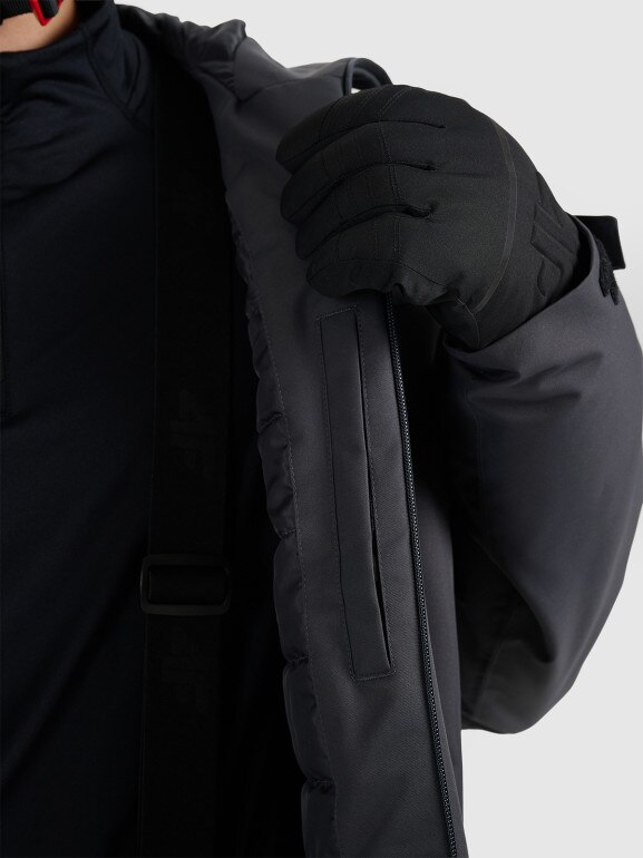 Męska kurtka narciarska 4F 4FWAW25TTJAM0951 - szara