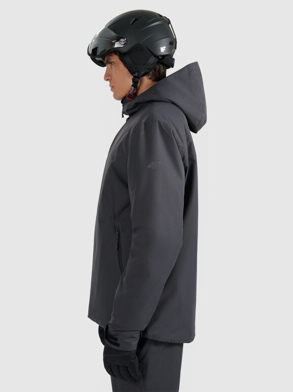 Męska kurtka narciarska 4F 4FWAW25TTJAM0951 - szara