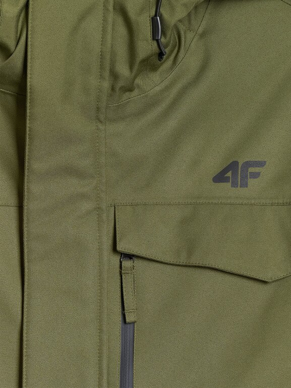 Męska kurtka narciarska 4F 4FRAW25TTJAM1079 - oliwkowa