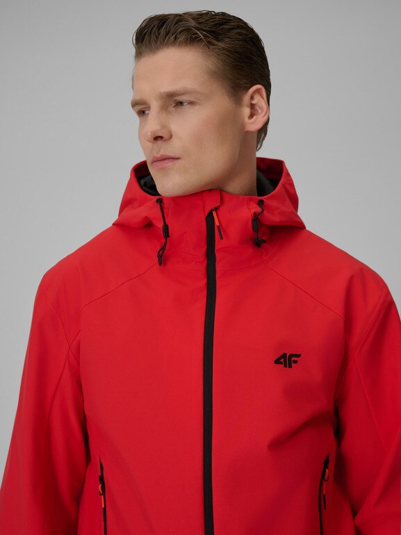 Męska kurtka przejściowa 4F 4FWSS26TTJAM1120 - czerwona