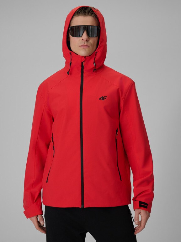 Męska kurtka przejściowa 4F 4FWSS26TTJAM1120 - czerwona
