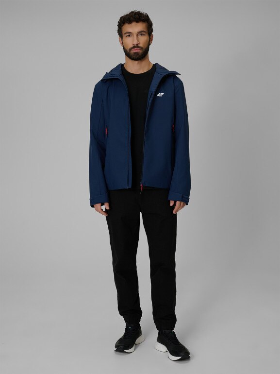 Męska kurtka przejściowa 4F 4FWSS26TTJAM1120 - granatowa