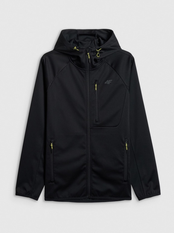 Męska kurtka przejściowa softshell 4F 4FRSS26TSOFM625 - czarna