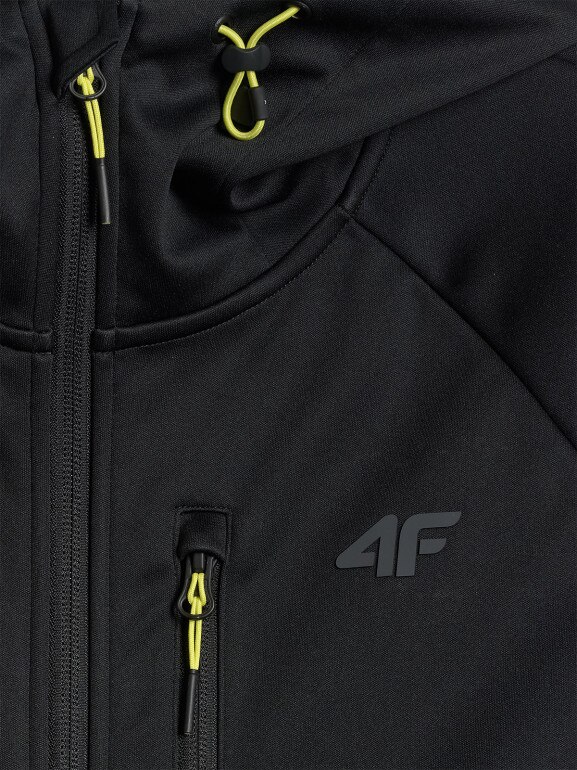 Męska kurtka przejściowa softshell 4F 4FRSS26TSOFM625 - czarna