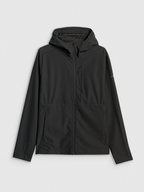 Męska kurtka przejściowa softshell 4F 4FRSS26TSOFM664 - czarna