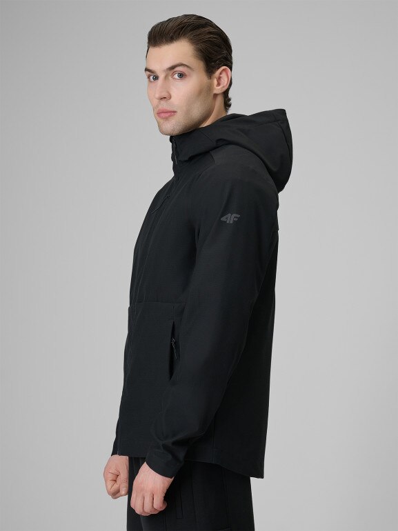 Męska kurtka przejściowa softshell 4F 4FRSS26TSOFM664 - czarna