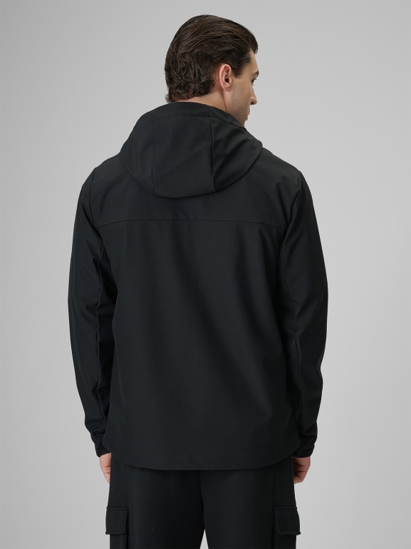Męska kurtka przejściowa softshell 4F 4FRSS26TSOFM664 - czarna