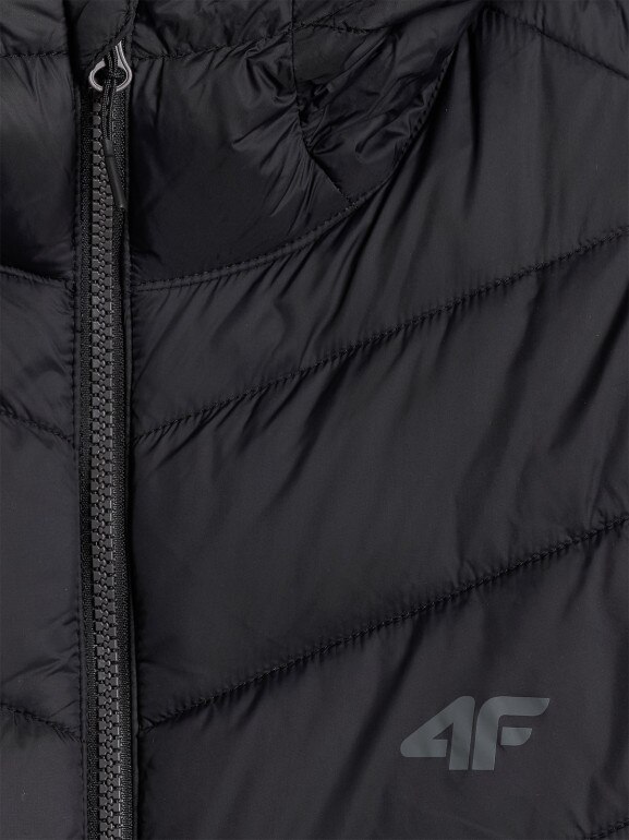 Męska kurtka puchowa pikowana 4F 4FRSS26TDJAM0953 - czarna