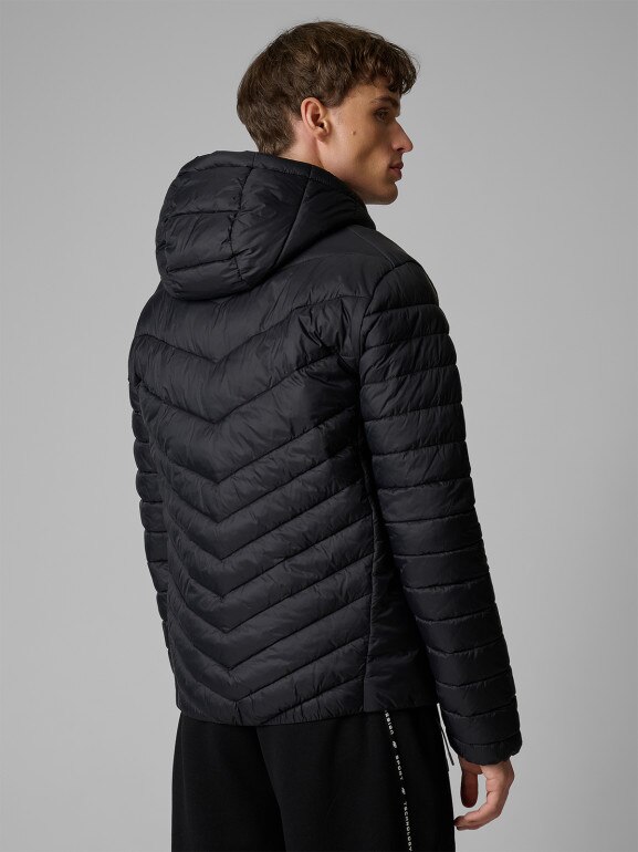 Męska kurtka puchowa pikowana 4F 4FRSS26TDJAM0953 - czarna